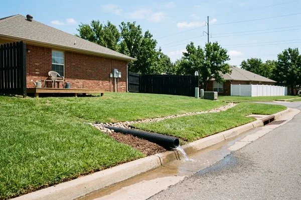 OKC French Drains project 2