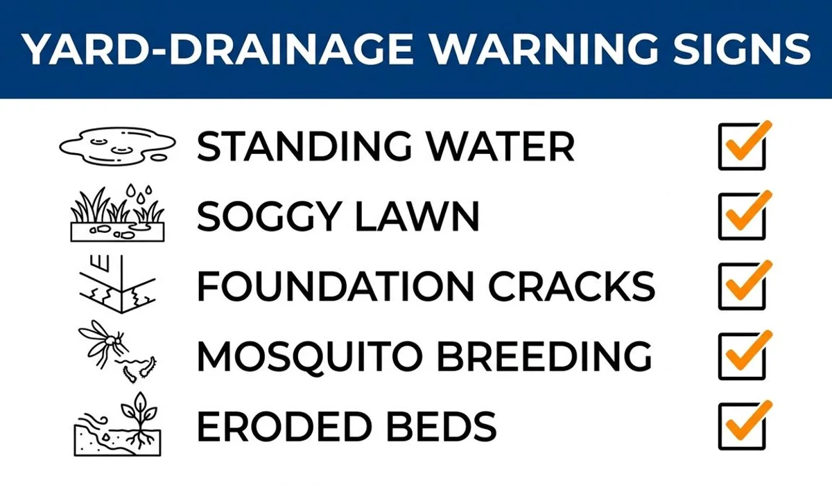 Drainage warning-signs checklist